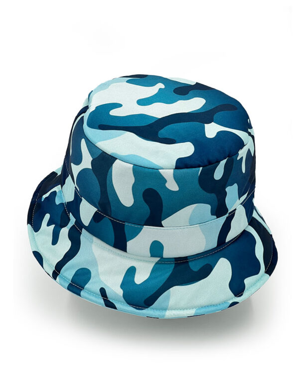 Turquoise Camou Bucket Hat